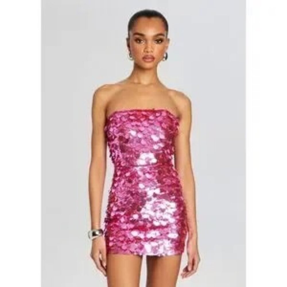NWT RETROFETE NOLIA SEQUIN EMBELLISHED DRESS SIZE XXS $698